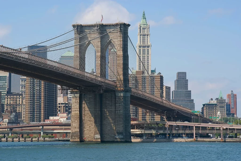 Brooklyn Bridge, one of the top places in New York.