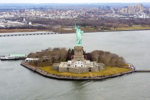  Statue of Liberty with Ellis Island, top places in New York.